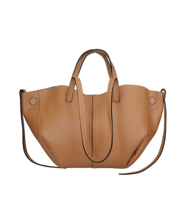 INTER-CHAUSSURES 【ANDREA CARDONE】センターシームレザーハンドバッグ オーク