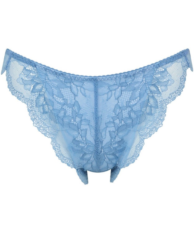 Wing Wing Lesiage 【1000シリーズ】 ペアショーツ Tバック はきこみ丈あさめ PF1002 ウイング／ワコール ブルー