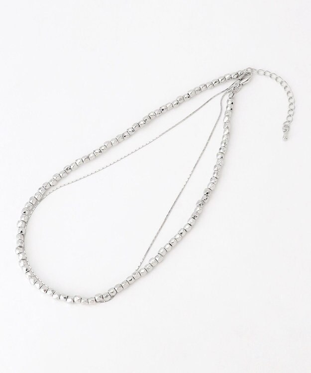 ANY ２連メタルチェーンネックレス シルバー