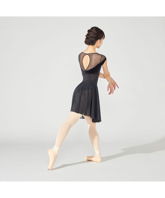 Chacott スカート付レオタード ブラック