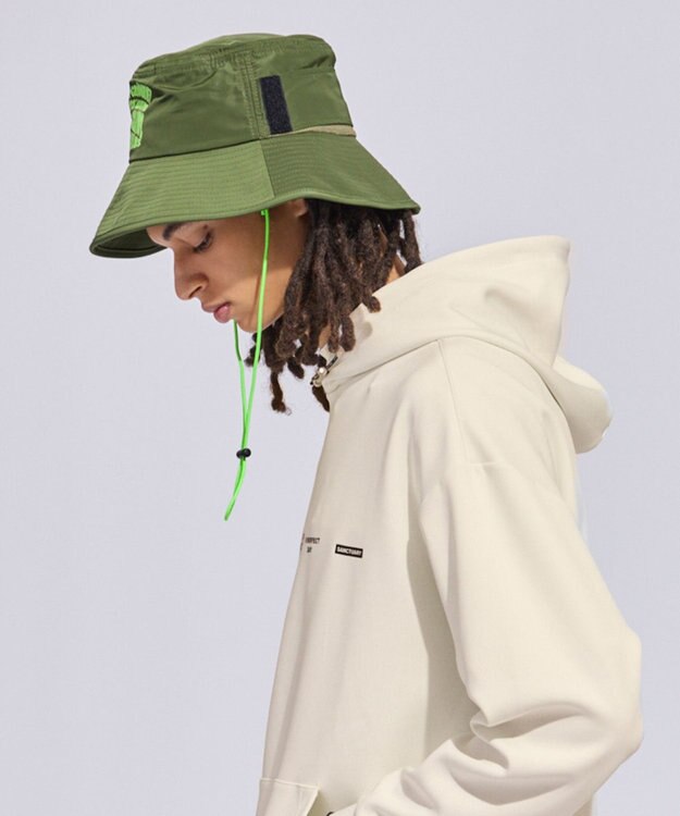 PW CIRCULUS 【手洗い洗濯可 / 小さくたためる】【UNISEX】ポケッタブルバケットハット 2026年モデル ゴルフ カーキ系