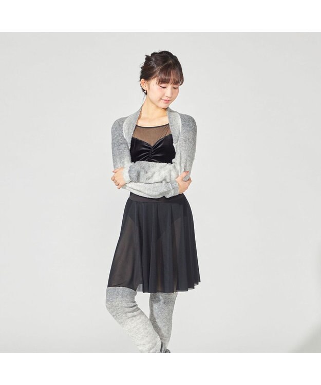 Chacott スカート付レオタード ブラック