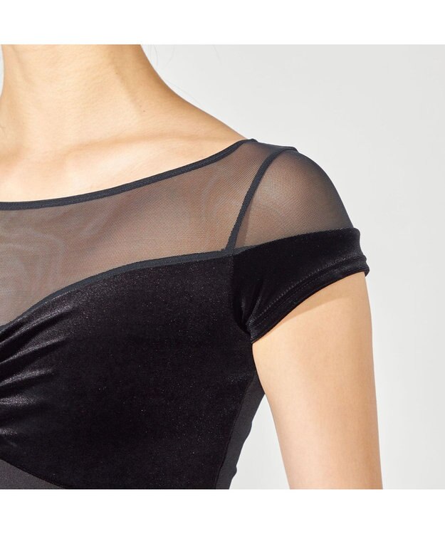 Chacott スカート付レオタード ブラック