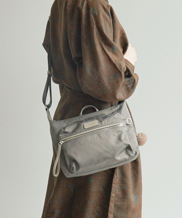 ACE BAGS & LUGGAGE kanana project PJ-15 ライトリーバッグ 舟形ショルダー 17371 カナナプロジェクト 軽量 グレージュ