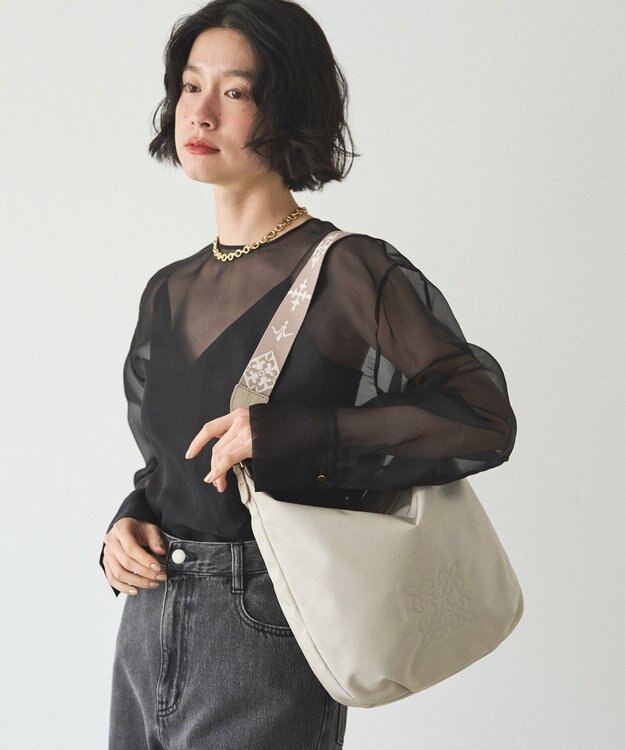 russet コーデュラナイロン2WAYショルダーバッグ(CE-1681) L.Greige