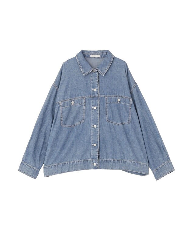 Green Parks シアーデニムシャツＧジャン Black