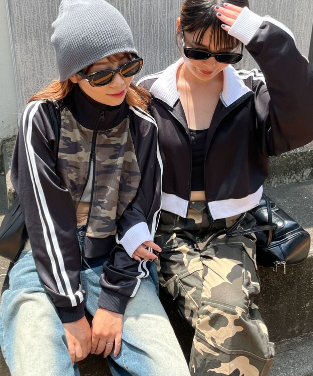 WEGO ショートトラックジャケット ブラック