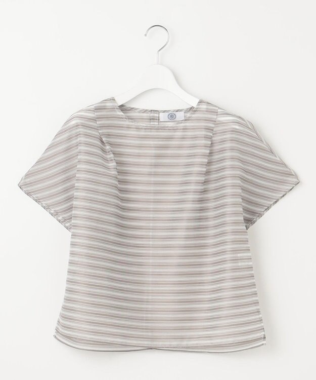 J.PRESS LADIES L シアーボーダーツイン カットソー モカ系1