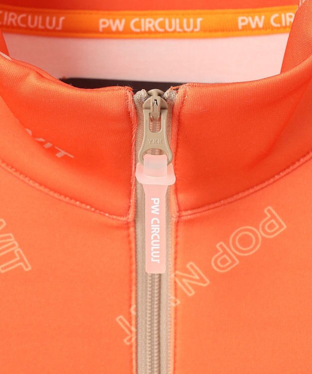PW CIRCULUS 【 伸縮性あり 】【WOMEN】 LOGO ハーフジッププルオーバー オレンジ系5