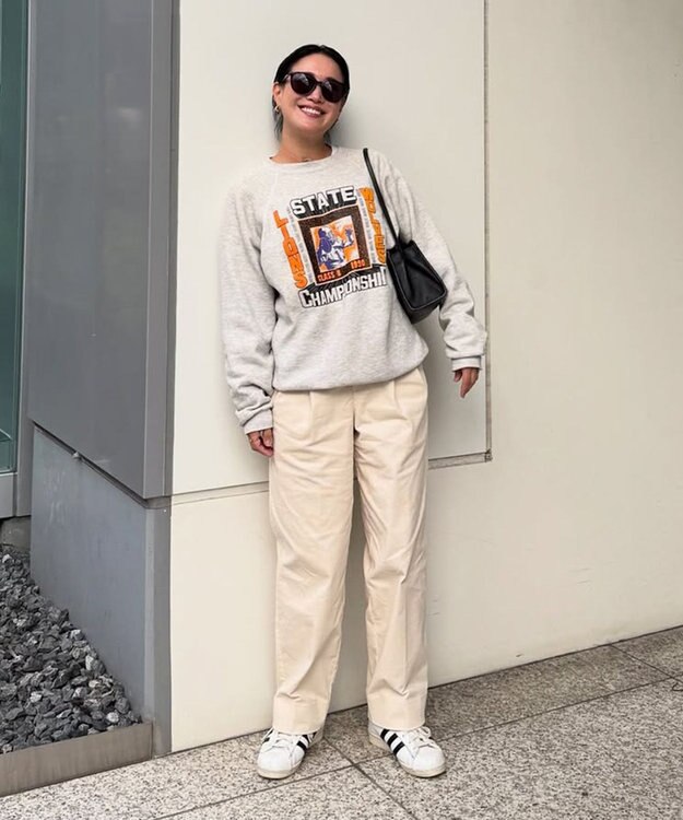 LENO CORDUROY TROUSERS　コーデュロイタックパンツ IVORY