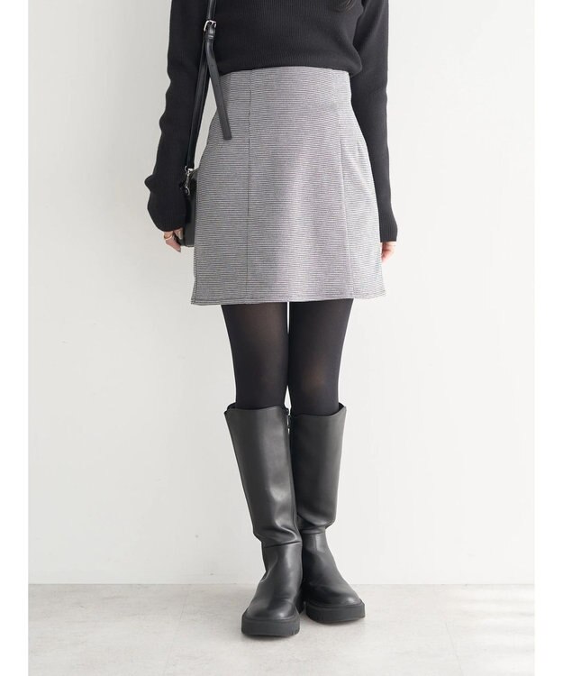 earth music&ecology ミニスカート Hounds Tooth