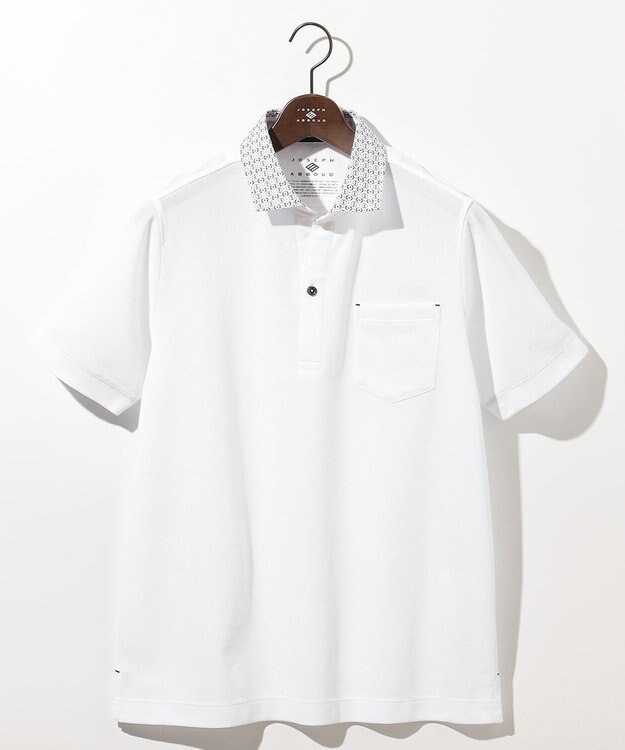 JOSEPH ABBOUD 【愛されて20年！オーガニックコットン使用】ダディ ポロシャツ ホワイト系