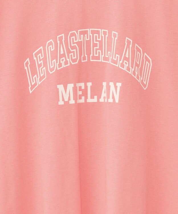 Green Parks 袖折り返しカレッジＴシャツ Pink