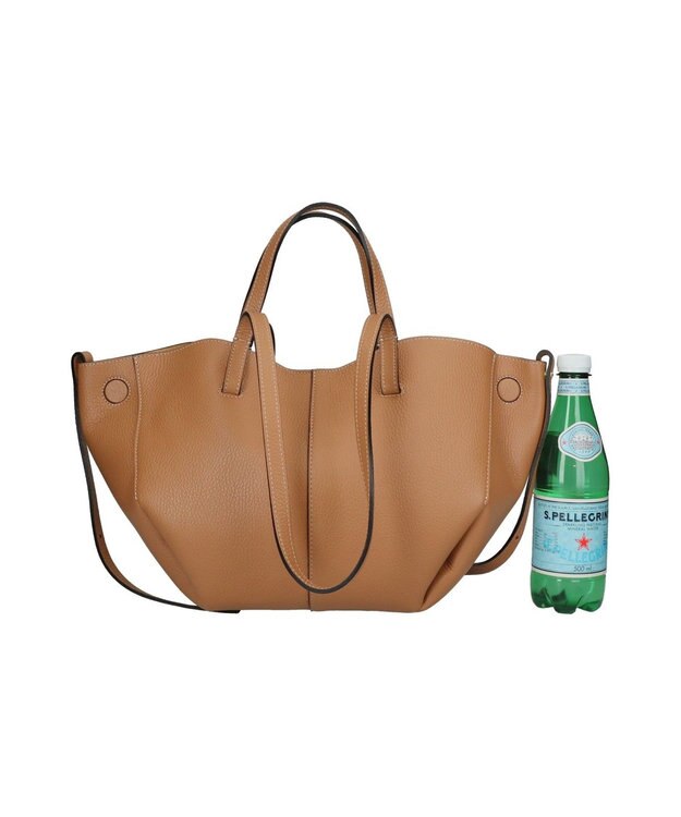 INTER-CHAUSSURES 【ANDREA CARDONE】センターシームレザーハンドバッグ オーク