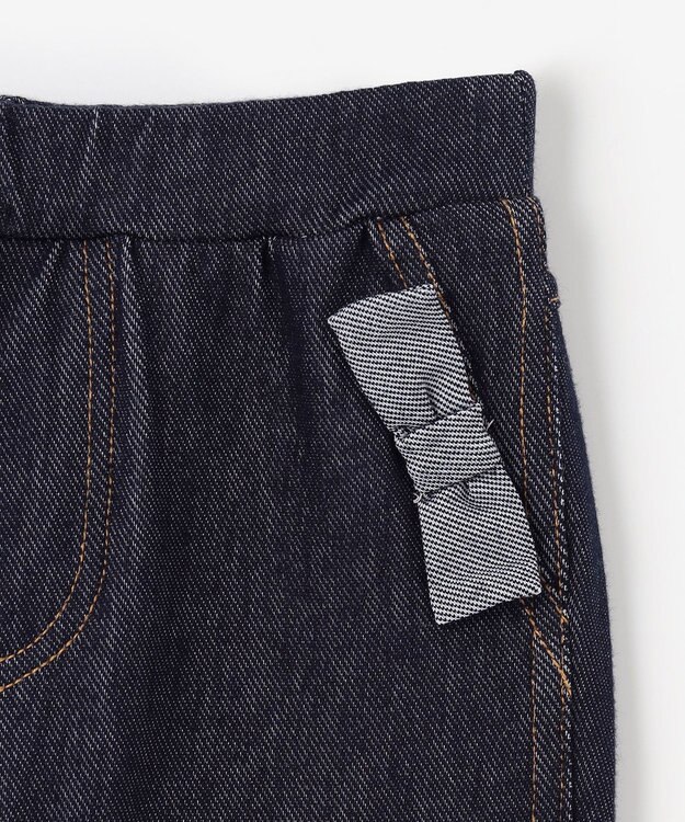 組曲 KIDS 【80-100㎝】デニムニット パンツ ネイビー系