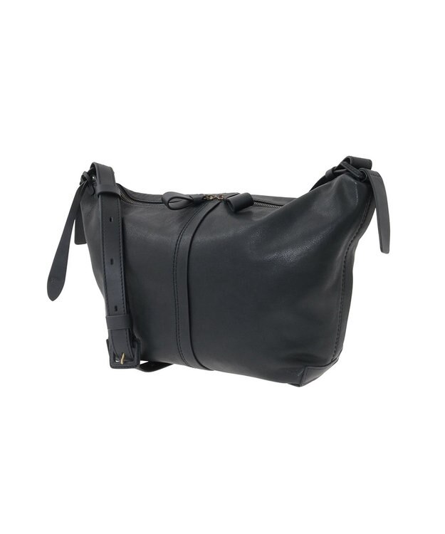 genten ライトシープ　ショルダーバッグ小 ダークグレー