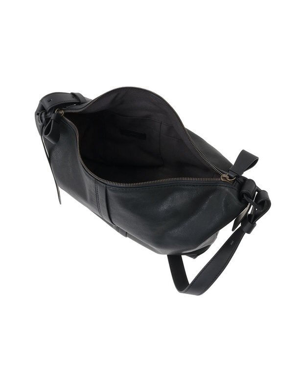 genten ライトシープ　ショルダーバッグ小 ダークグレー