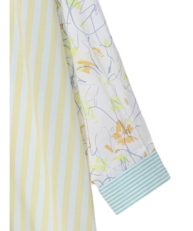 AMERICAN HOLIC Ｆｌｏｗｅｒ　×　Ｓｔｒｉｐｅシャツチュニック Yellow