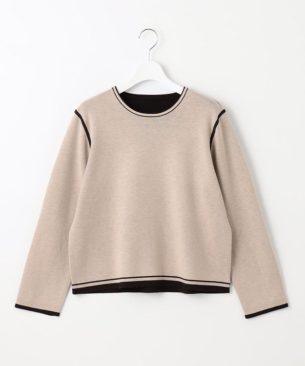 自由区 【ご好評につきWEBのみ新色追加/洗える/マルチウェイ】リバーシブルニット セットアップ ブラウン系