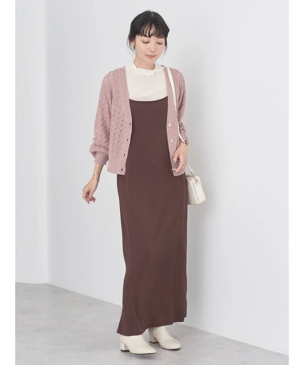 earth music&ecology シアーハイネックメロープルオーバー Ivory