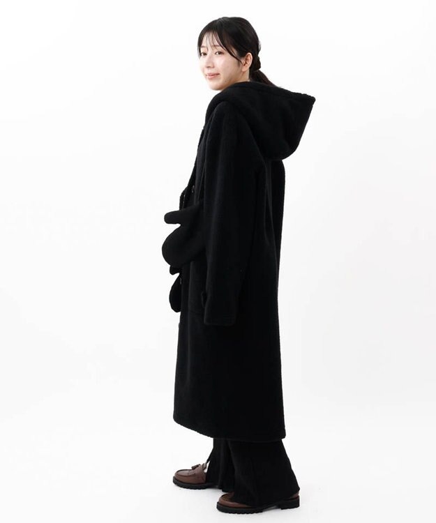 AURORA 【 Beaurance （ビューランス）】エコファーコート ブラック