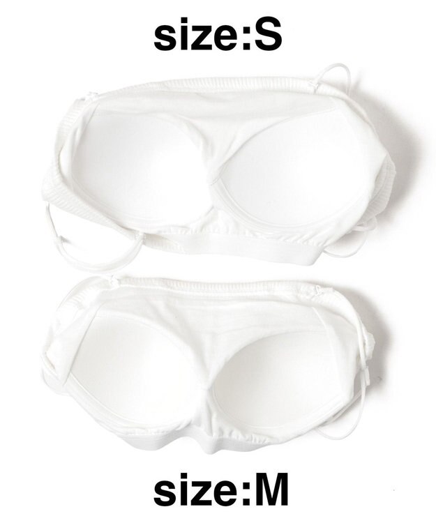 WEGO 【カップ付きインナー】なちゅ盛れカップインキャミ オフホワイト