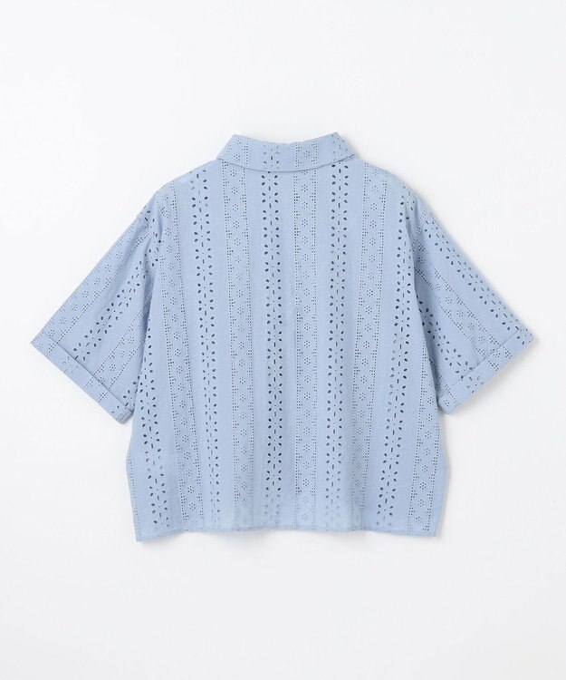 ANY エンブロイダリーシャツ サックス