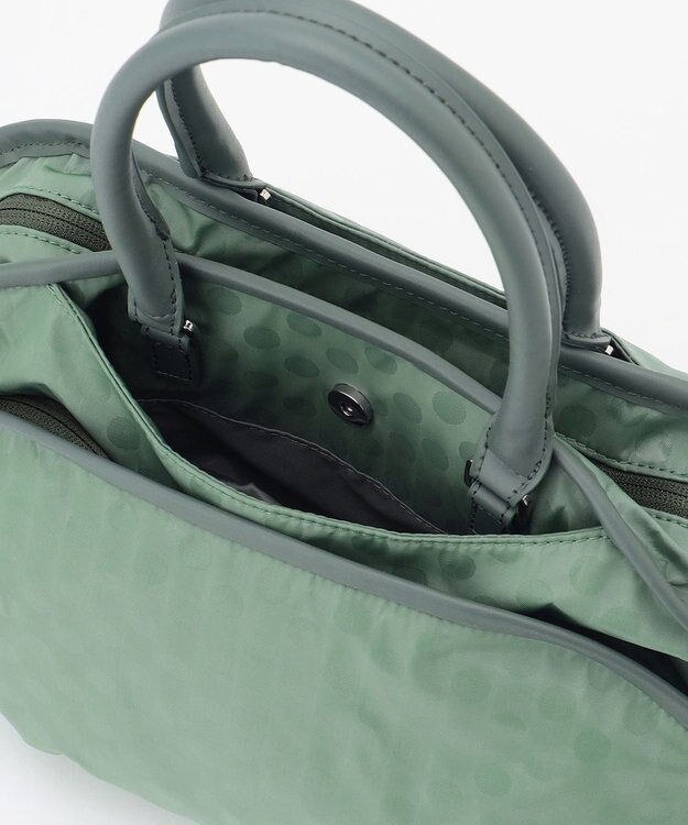 Y'SACCS Polka Dots　パイピングポケット2WAYミニトート ライトグリーン