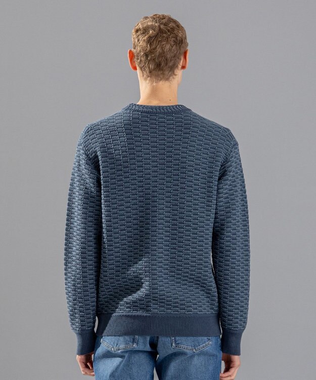 JOSEPH HOMME ツイーリーコットン　ミドルゲージニット　 ダルブルー系3