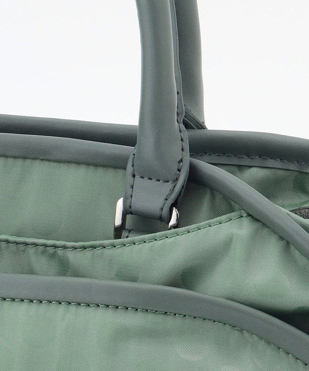 Y'SACCS Polka Dots　パイピングポケット2WAYミニトート ライトグリーン