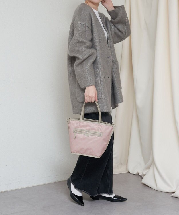 russet リバーシブル2wayトートバッグ(CE-1667) BeigePink