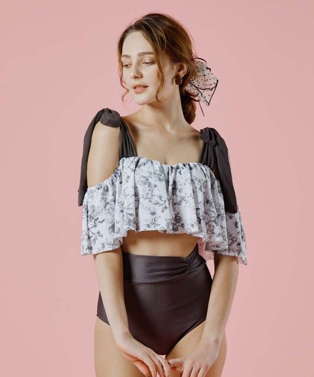 San-ai Resort（三愛水着楽園） 【SALE】【9号サイズ】ワコール定番商品カップ使用GHIカップの大きなお胸に対応【グラマラスフィット】ワイヤー水着　9D-M　【San-ai Resort（サンアイリゾート）】 ブラウン