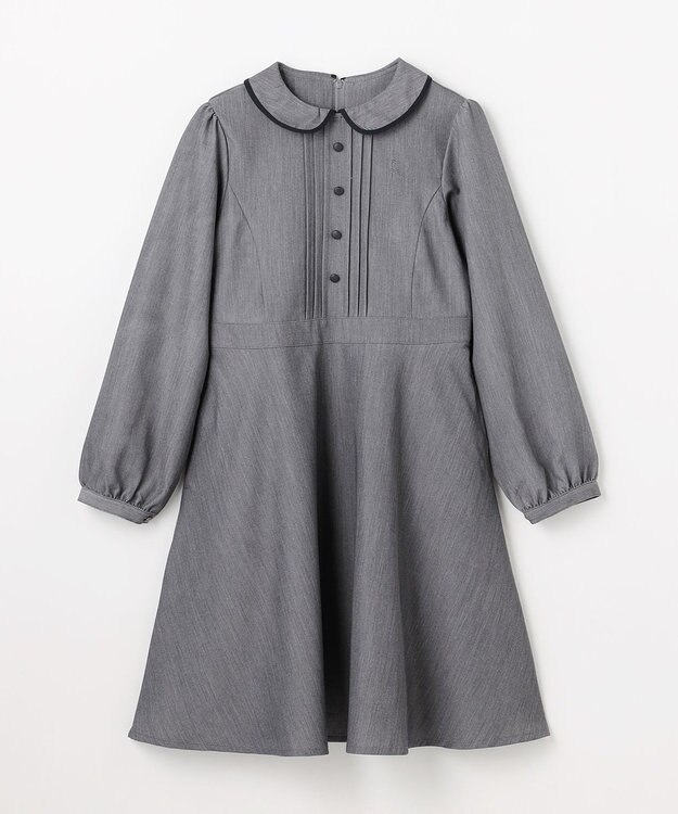 組曲 KIDS 【150-170㎝】 クラシカルグレーワンピース グレー