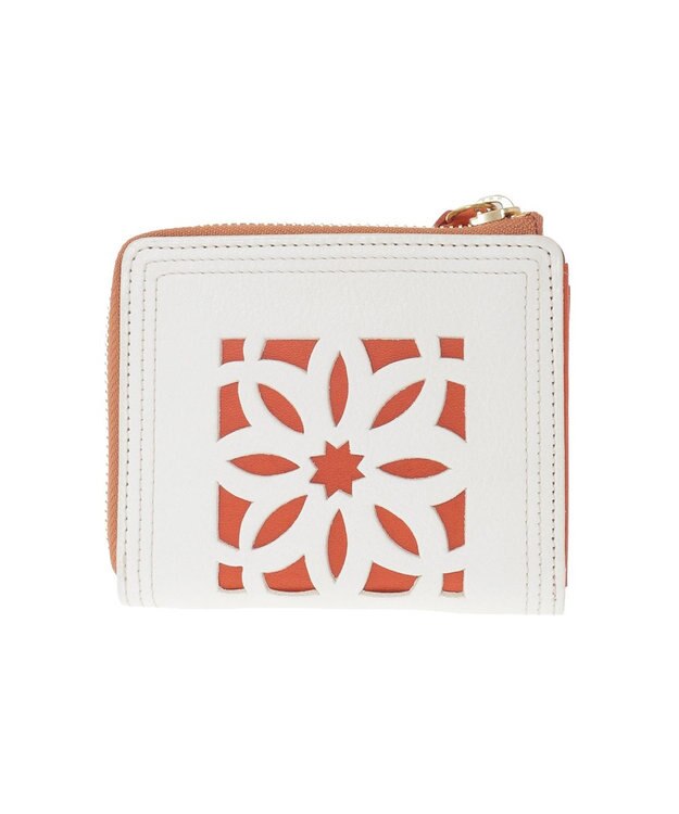 genten 【WEB限定復刻】コメットカットワーク ミニ財布 シロ