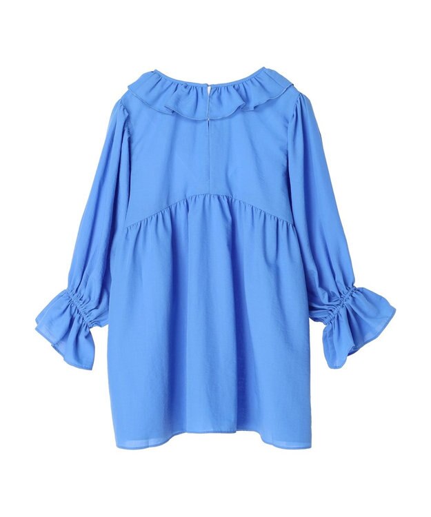 Green Parks キャンディスリーブブラウスチュニック Blue