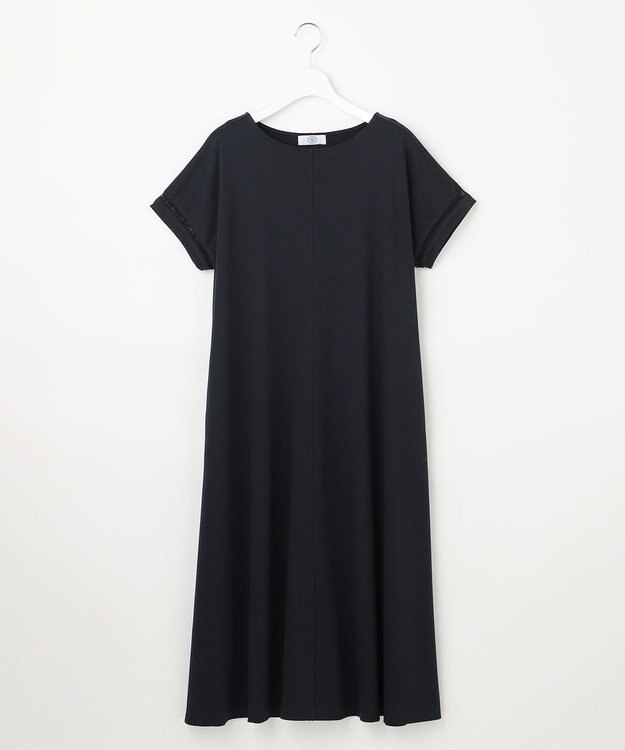 J.PRESS LADIES L コットンスムース ワンピース ネイビー系