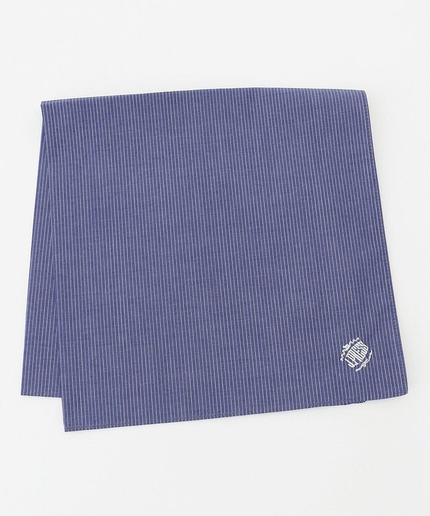 J.PRESS MEN オーバル刺繍ハンカチ/ドレス サックスブルー系1