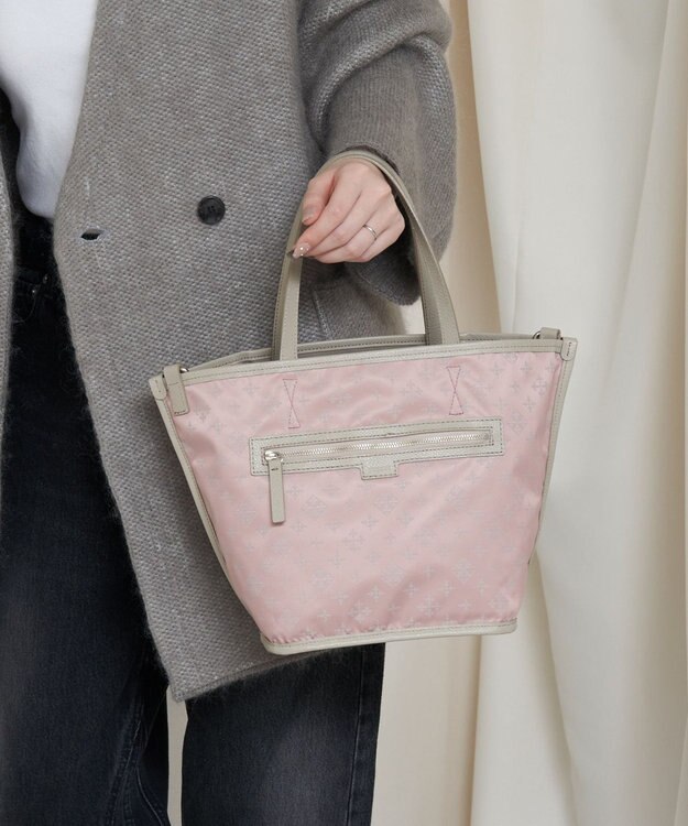 russet リバーシブル2wayトートバッグ(CE-1667) BeigePink