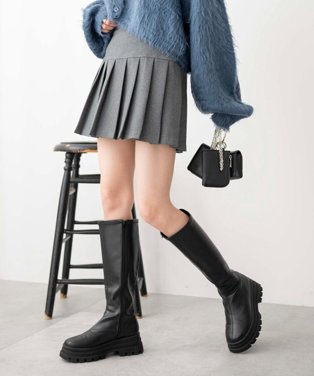 WEGO 【SCHOOL ITEM】プリーツスカパン グレー