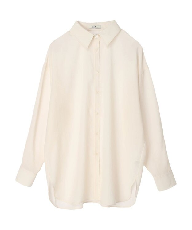 earth music&ecology シアーボーイズライクシャツ Off White