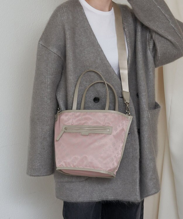 russet リバーシブル2wayトートバッグ(CE-1667) BeigePink