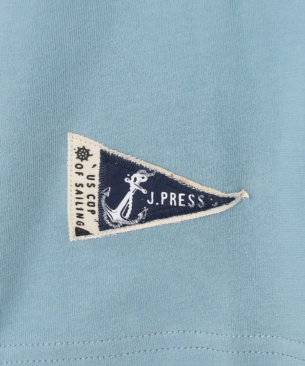J.PRESS MEN 【NYUZELESS】プリントグラフィック Ｔシャツ サックスブルー系