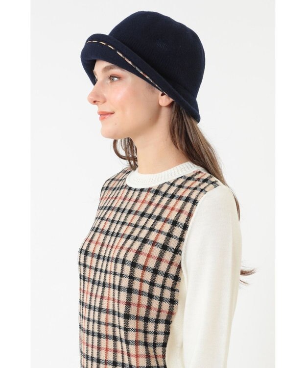 DAKS ウールブルトンハット ネイビー