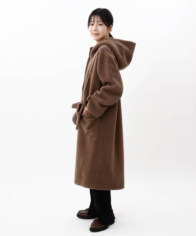 AURORA 【 Beaurance （ビューランス）】エコファーコート ライトベージュ