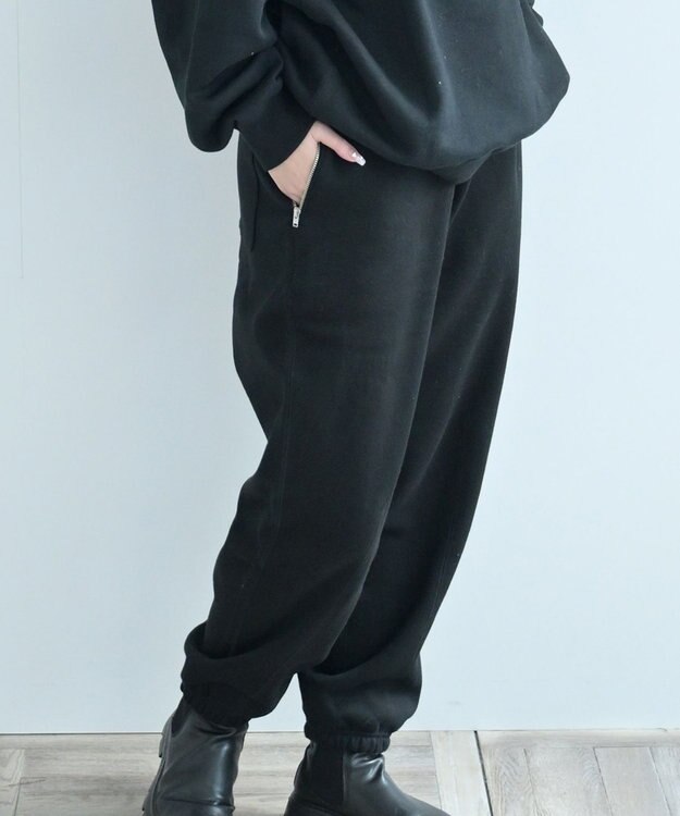 HAAG 裏起毛 SWEAT PANTS パンツ ブラック