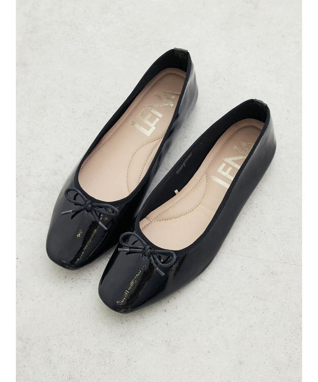 Green Parks ・ＬＥＮＡ　エナメルバレエシューズ Black