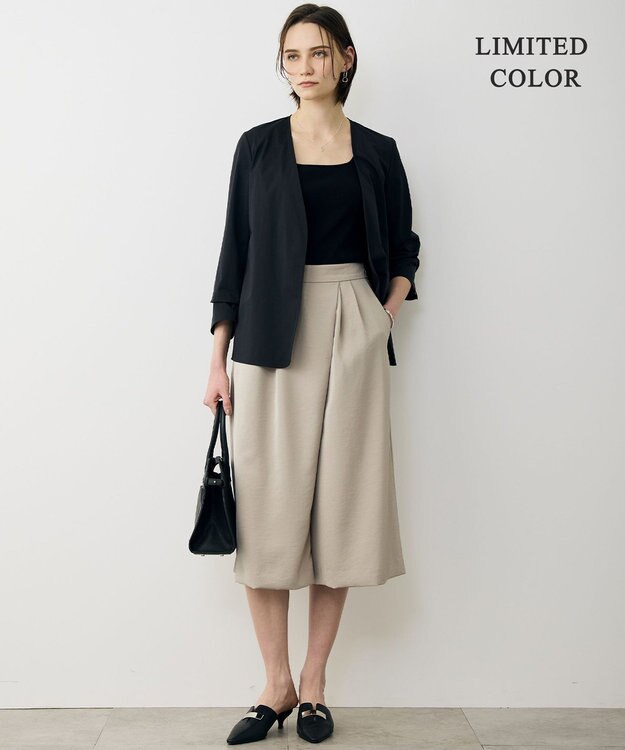 ICB 【WEB限定カラーあり・先行予約】 ブロードステッチリブ タンクトップ ブラック［WEB限定］