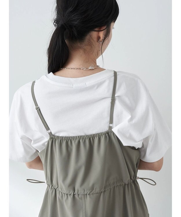 earth music&ecology ストレッチキャミワンピース Khaki