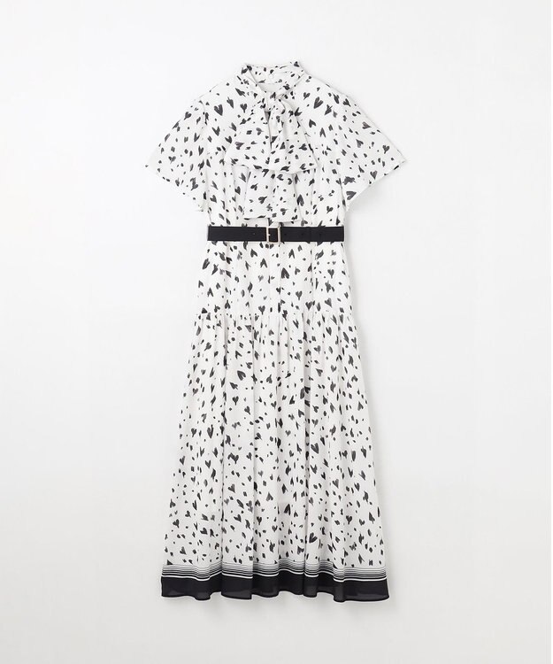 GRACE CONTINENTAL ハートレオパードプリントワンピース キナリ