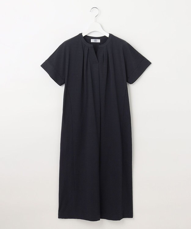 J.PRESS LADIES S 【WEB限定カラーあり・抗菌消臭・吸水速乾】サッカージャージー ワンピース ネイビー系